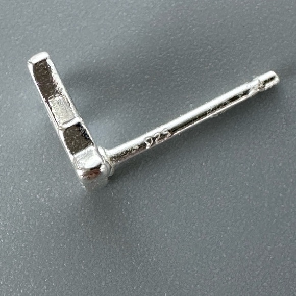 Sterling Silver Heart Beat Stud Pulse Earrings - Picture 8 of 9